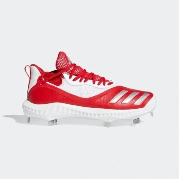 Adidas Men's Icon V Bounce Iced Out Metal Baseball Cleats, Red - Size US‎ 12 - Picture 1 of 9